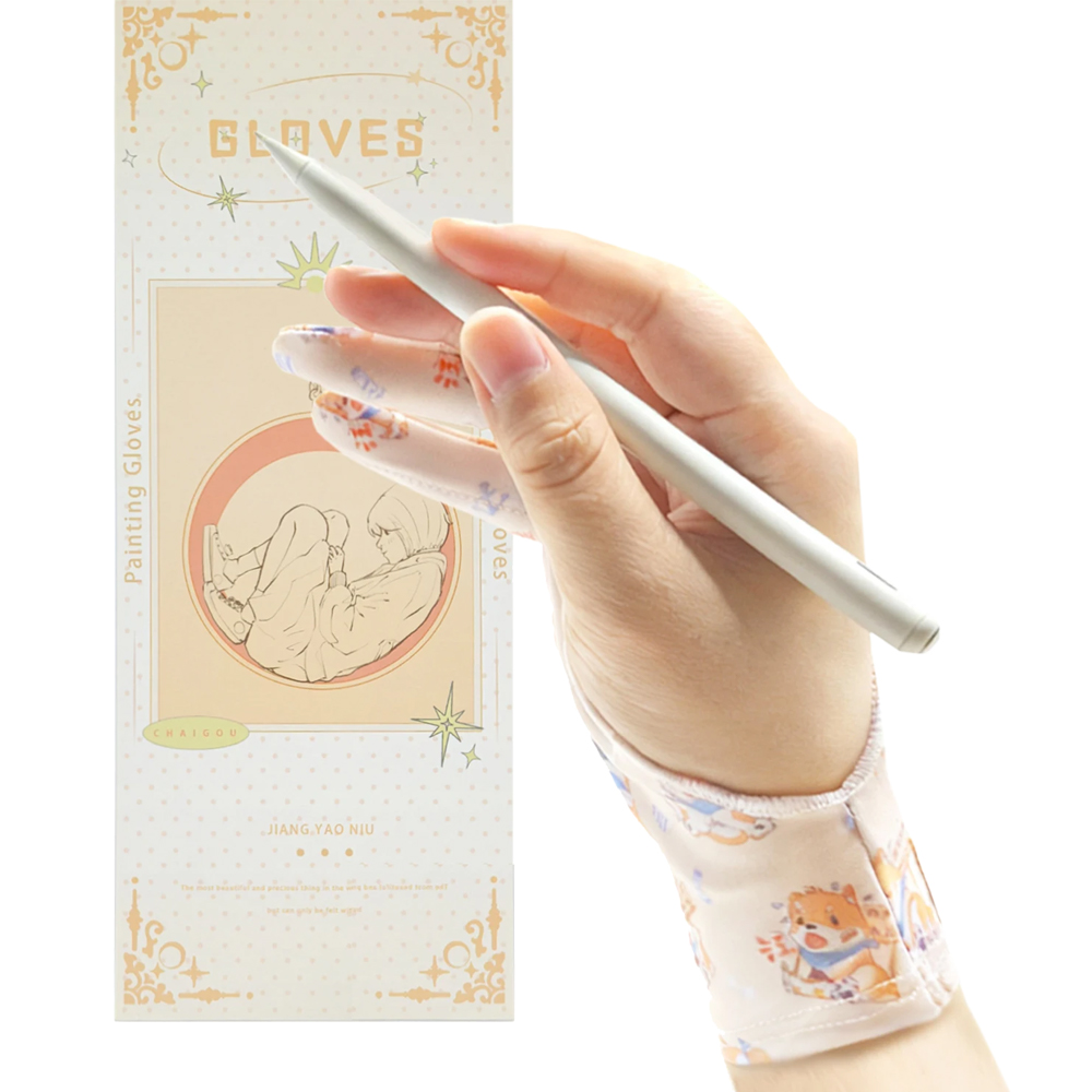 Graphic Tablet Accessories - Guante antideslizante de tres capas para