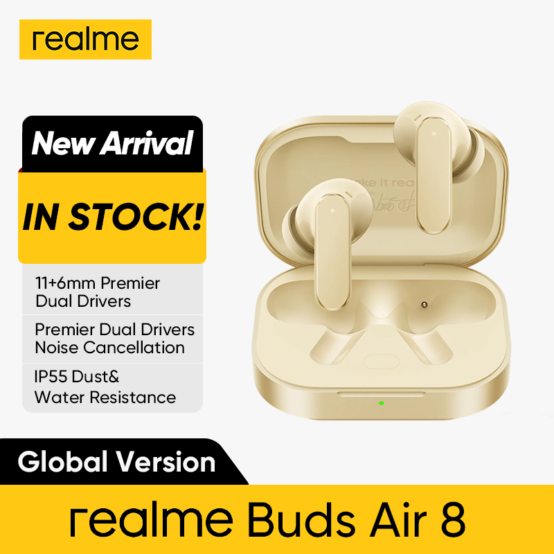 Realme Tablet Accessories - Audífonos Inalámbricos realme Buds Air 8,