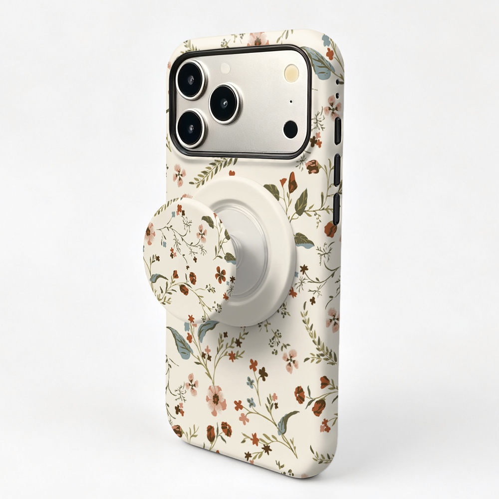 Huawei Pura 70 - Funda magnética con diseño de flores
