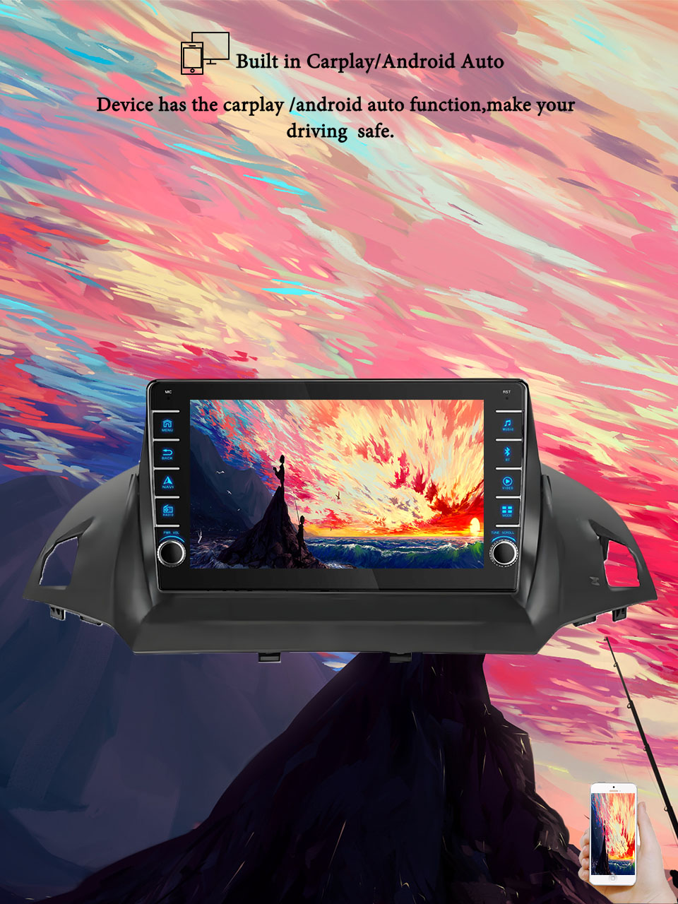 8G + 128G Android 14 para Ford - Tablet Danish Mobile & Accessories reseña y precio