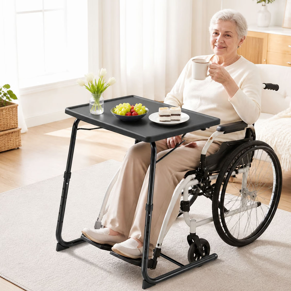 Mesa ajustable para portátil e - Tablet Lap Desk reseña y precio