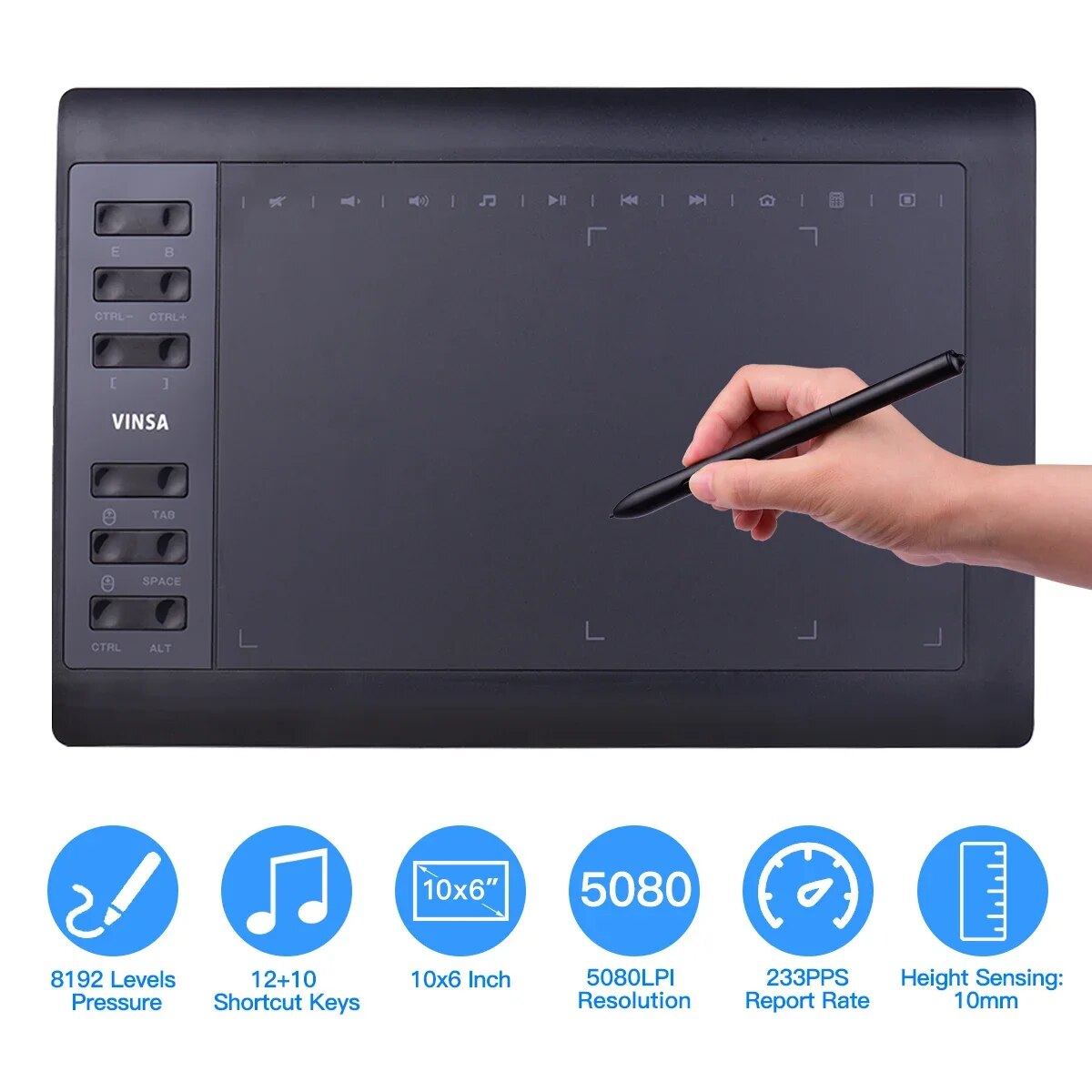 Tableta de dibujo gráfico prof - Graphic Tablet Accessories reseña y precio