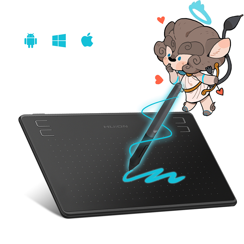 Huion tableta gráfica HS64, Ta - Graphic Tablet Accessories reseña y precio